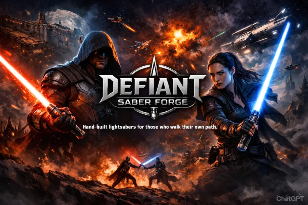 Defiant Saber Forge logo image